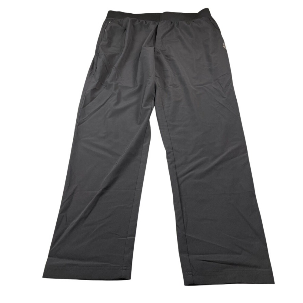 Skechers Women's Black Straight Leg Activewear Pants Large Drawstring Pockets